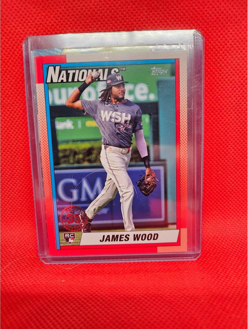 2025 Topps Series 1 #T90-39 James Wood RC 1990 35th Anniversary Base Insert